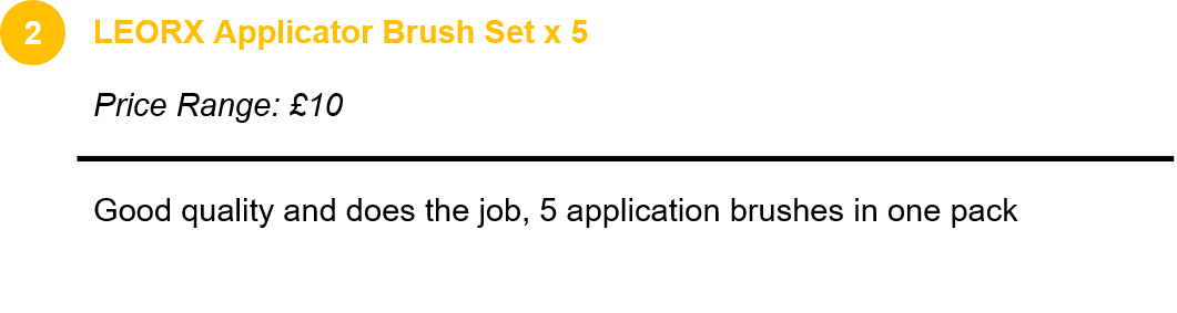 LEORX Applicator Brush Set x 5