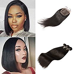 Bliss Hair Brazilian Straight Weave (with Closure), 8