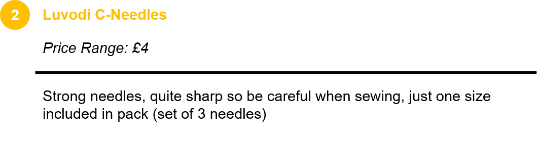 Luvodi C-Needles