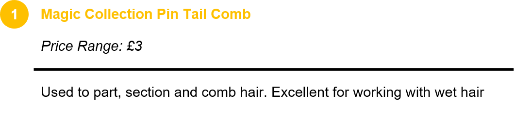 Magic Collection Pin Tail Comb