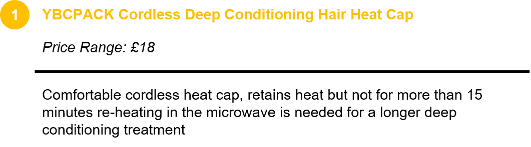 YBCPACK Cordless Deep Conditioning Hair Heat Cap