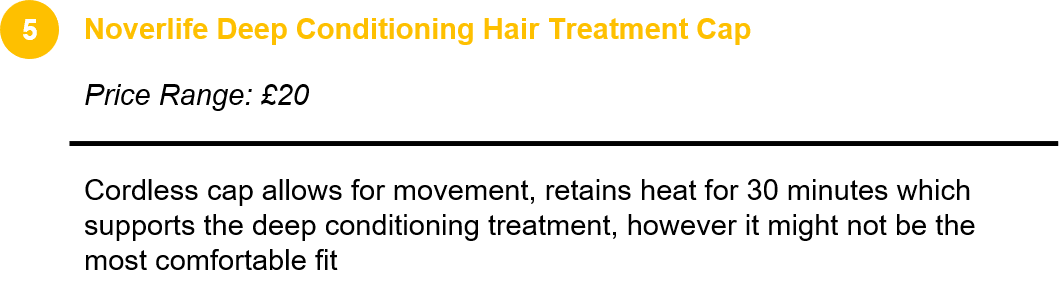 Noverlife Deep Conditioning Hair Treatment Cap