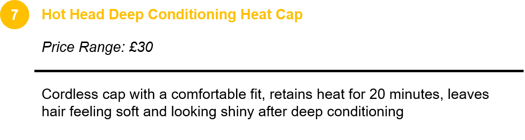 Hot Head Deep Conditioning Heat Cap