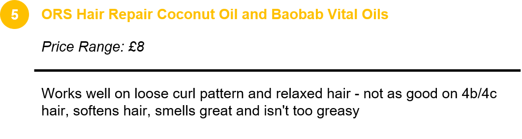 ORS Hair Repair Coconut Oil and Baobab Vital Oils