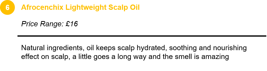 Afrocenchix Lightweight Scalp Oil 