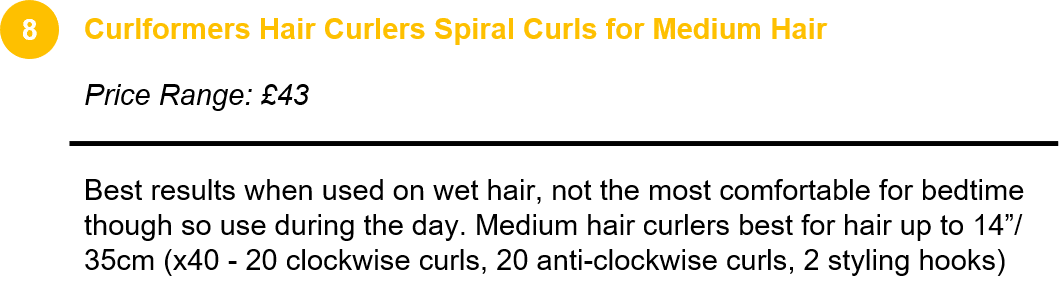 Curlformers Hair Curlers Spiral Curls for Medium Hair