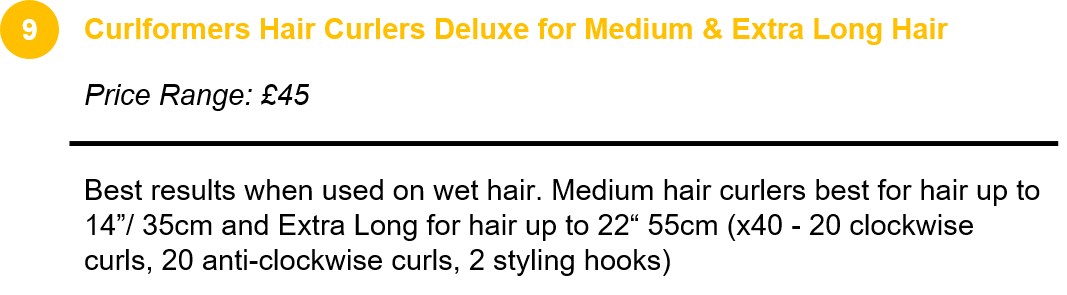 Curlformers Hair Curlers Deluxe for Medium & Extra Long Hair