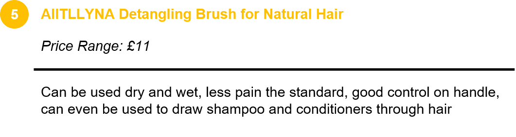 AIITLLYNA Detangling Brush for Natural Hair 