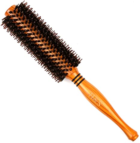 H&S Wooden Round Hair Brush 