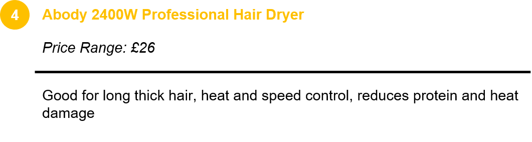 Abody 2400W Professional Hair Dryer 