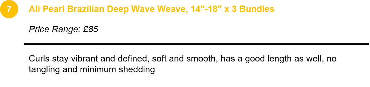 Ali Pearl Brazilian Deep Wave Weave, 14