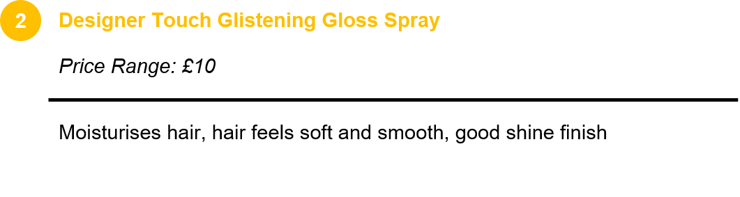 Designer Touch Glistening Gloss Spray