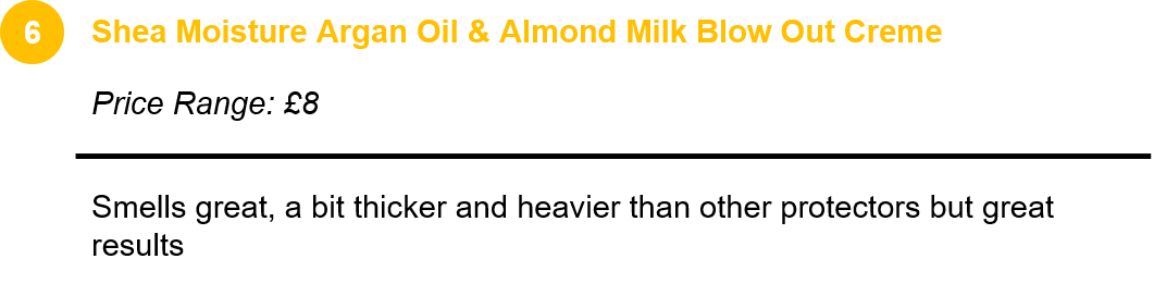 Shea Moisture Argan Oil & Almond Milk Blow Out Creme