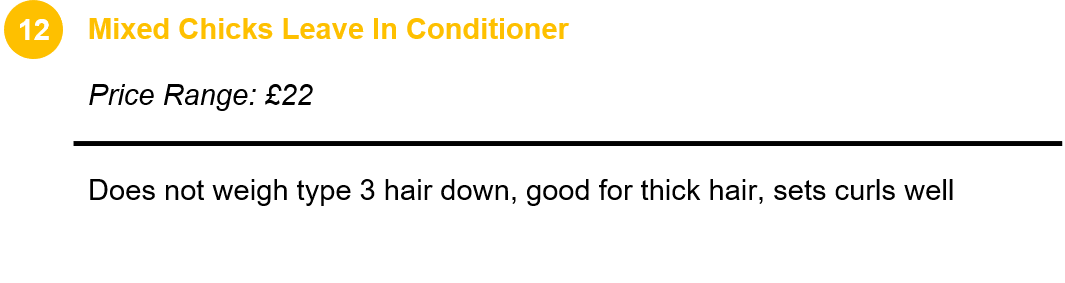 Mixed Chicks Leave In Conditioner 