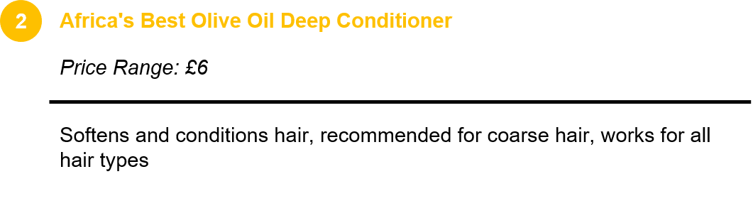 Africa's Best Olive Oil Deep Conditioner 