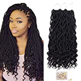 Pesonlook Crochet Faux Goddess Locs with Curly Ends, 20