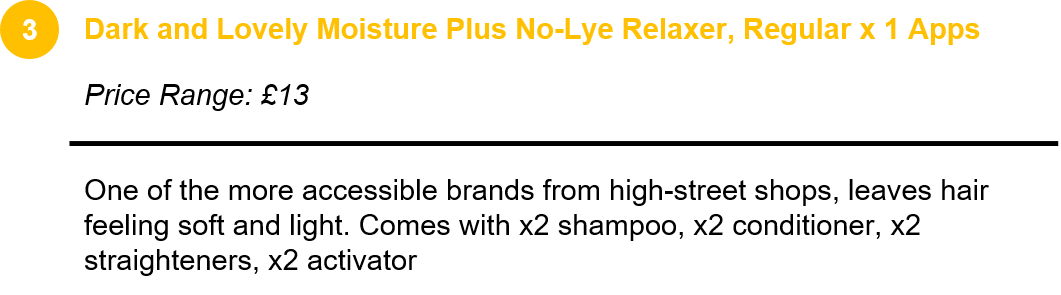 Dark and Lovely Moisture Plus No-Lye Relaxer, Regular x 1 Application