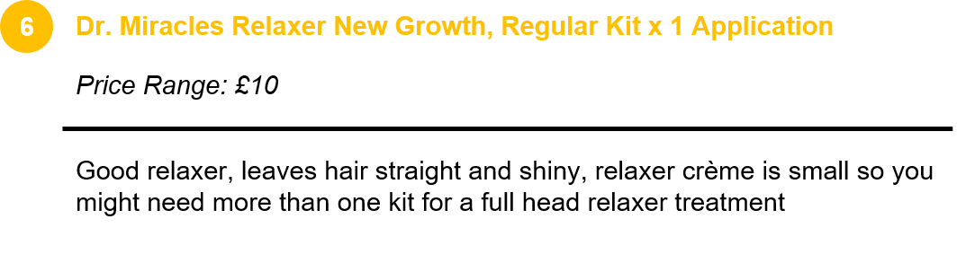 Dr. Miracles Relaxer New Growth, Regular Kit x 1 Application