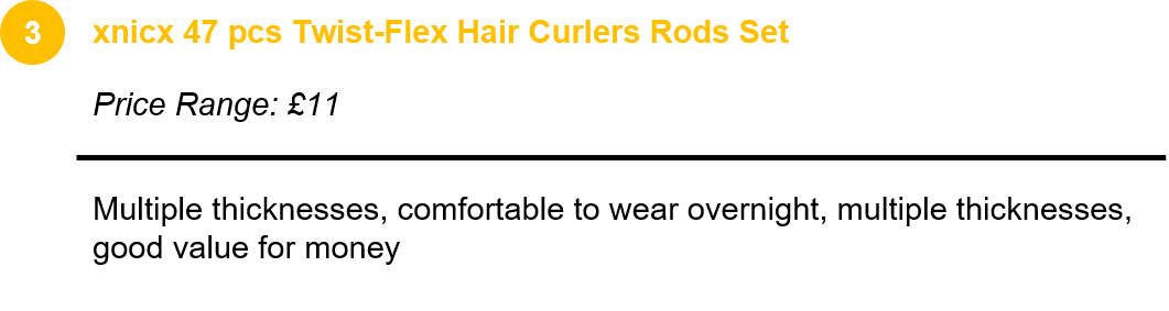 xnicx 47 pcs Twist-Flex Hair Curlers Rods Set 