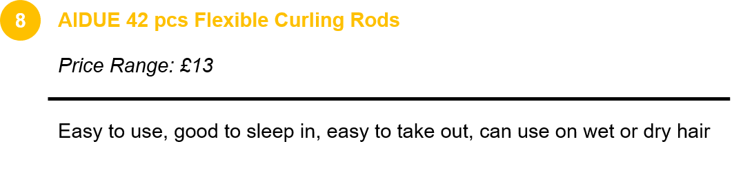 AIDUE 42 pcs Flexible Curling Rods 