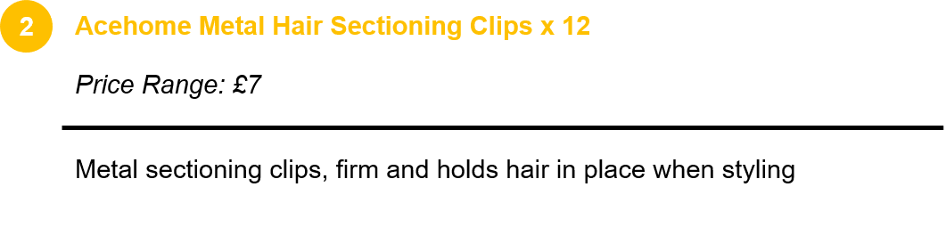 Acehome Metal Hair Sectioning Clips x 12