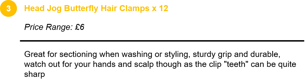 Head Jog Butterfly Hair Clamps x 12
