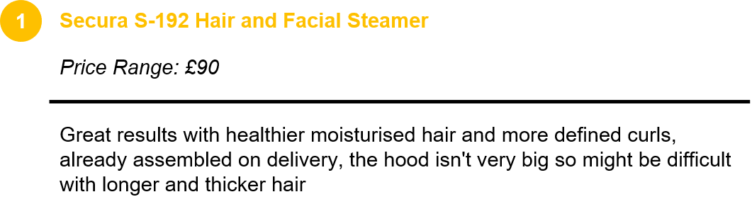 Secura S-192 Hair and Facial Steamer 