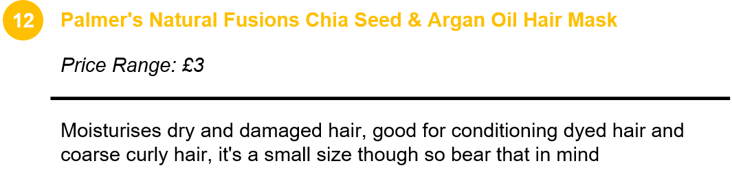 Palmer's Natural Fusions Chia Seed & Argan Oil Hair Mask