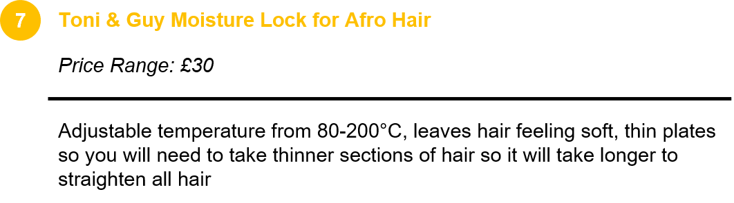 Toni & Guy Moisture Lock for Afro Hair