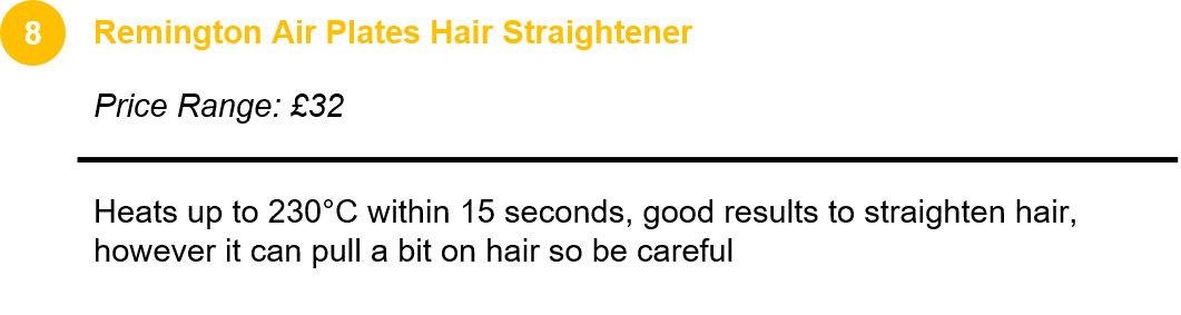 Remington Air Plates Hair Straightener