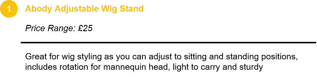 Abody Adjustable Wig Stand