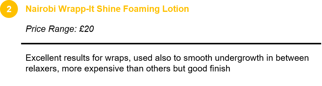 Salon Finish Foam Wrap & Style Lotion