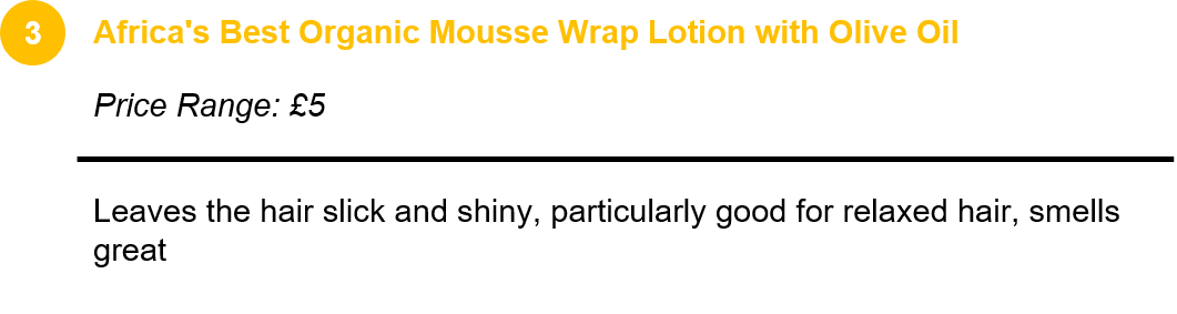 Africa's Best Organic Mousse Wrap Lotion with Olive Oil